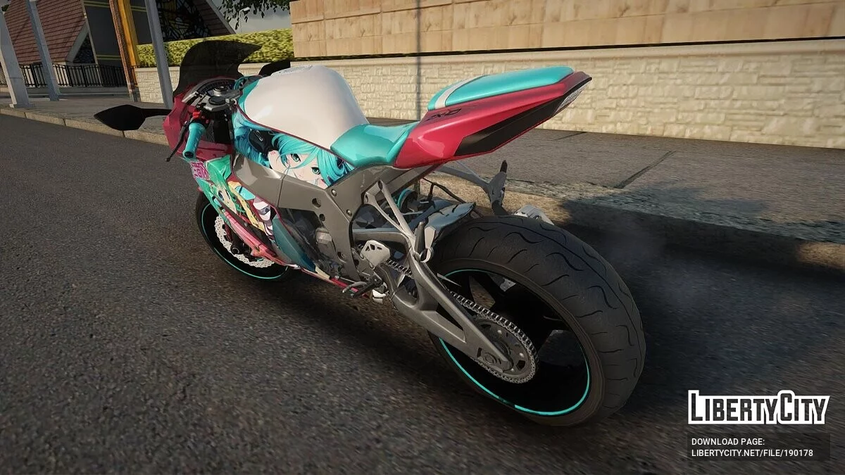 Kawasaki Ninja ZX-10 Hatsune Miku Itansha / GTA San Andreas