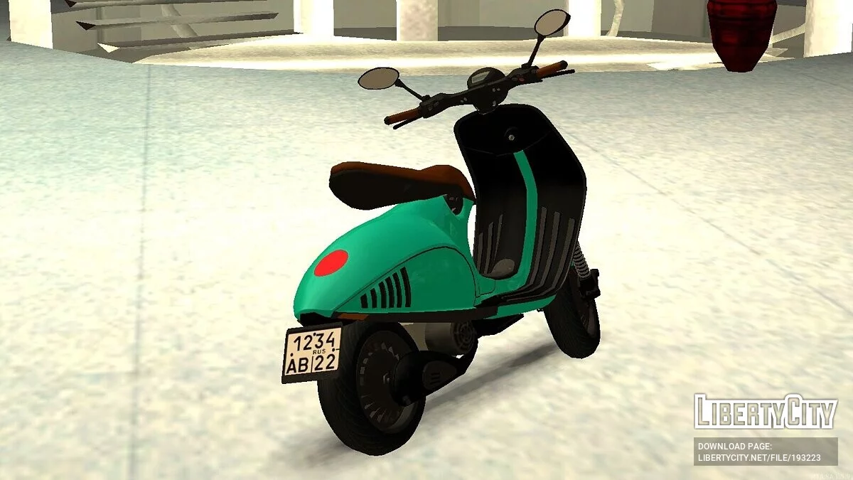 Мопед Vespa + CCD / GTA San Andreas