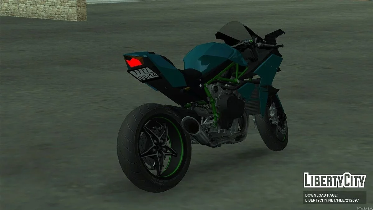 Kawasaki H2R + CCD / GTA San Andreas