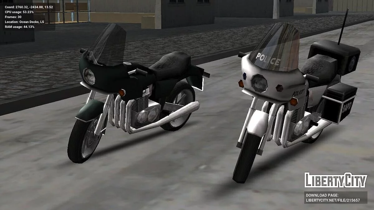 HVP 1000 Civilian Motorcycle / GTA San Andreas