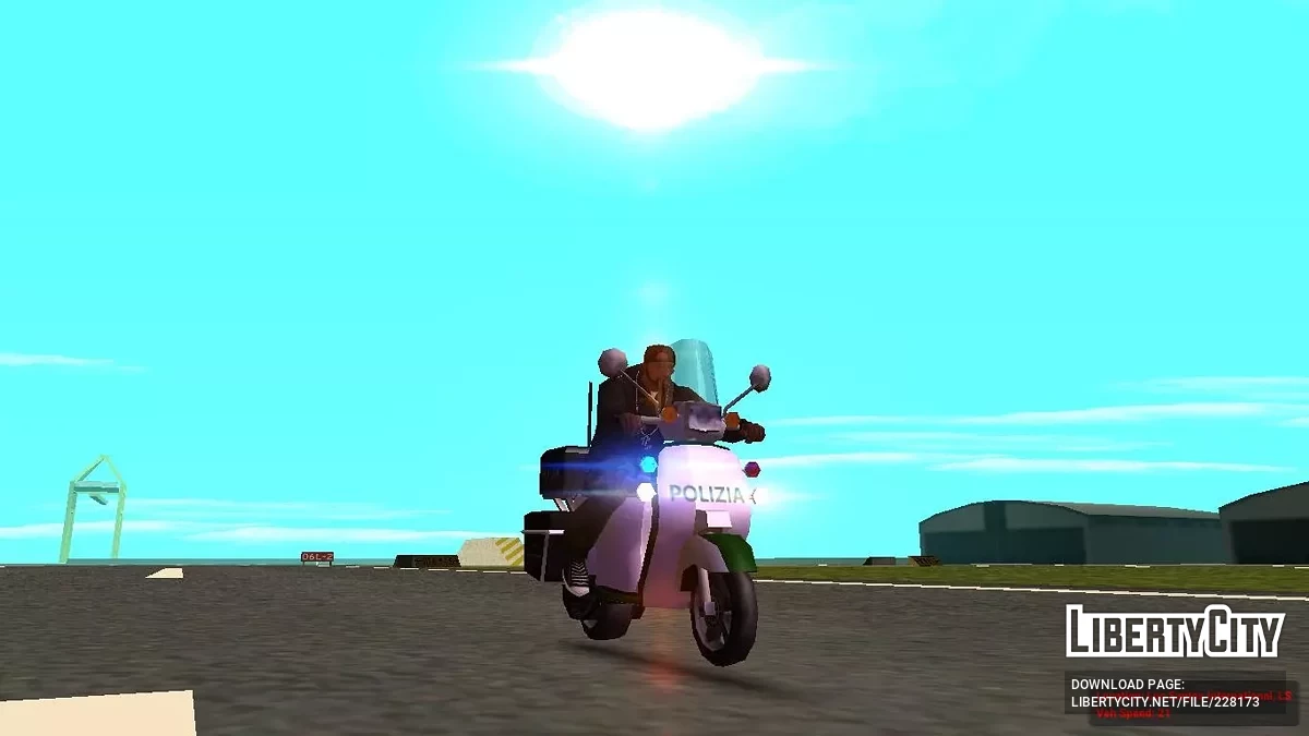 Copbike Faggio (Polisi Italia) (Gaya SA + IVF) / GTA San Andreas