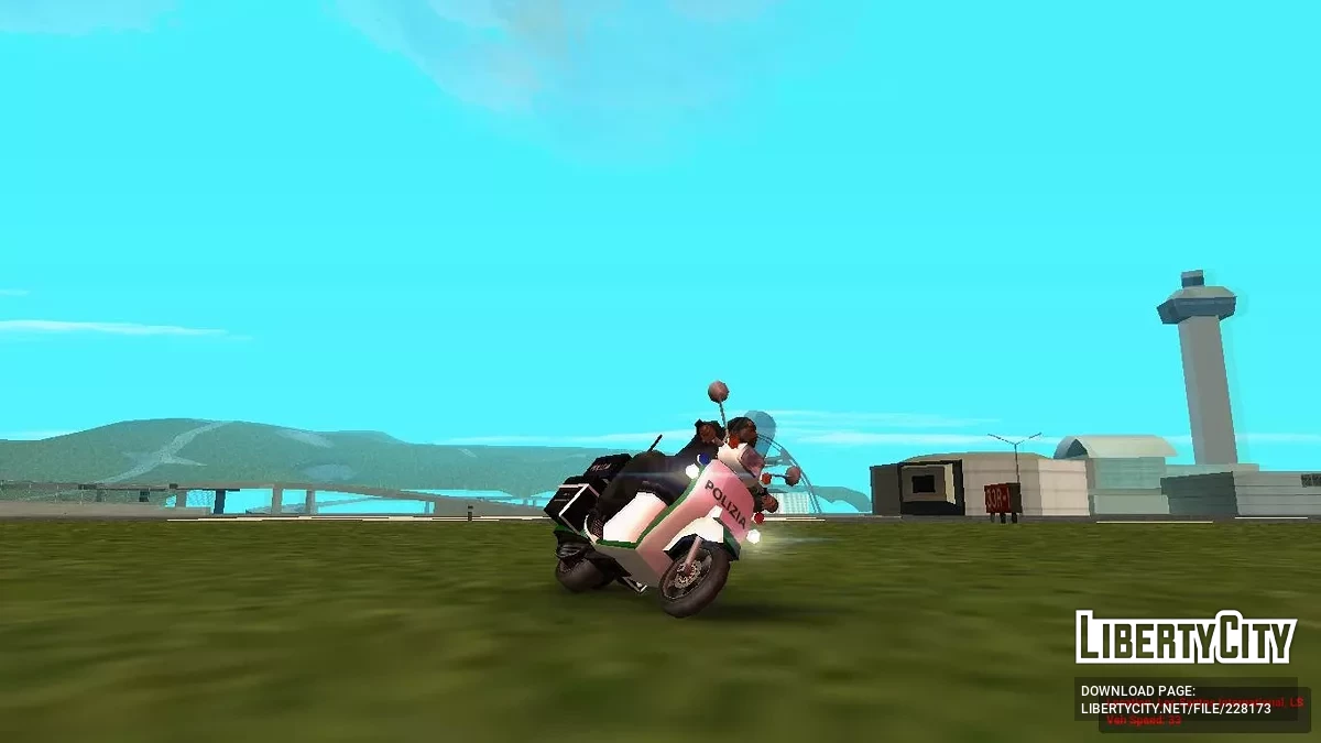 Copbike Faggio (Polisi Italia) (Gaya SA + IVF) / GTA San Andreas