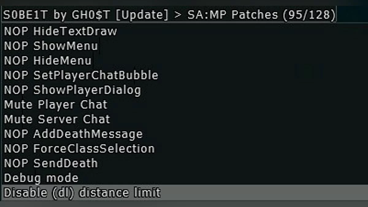 S0BEIT By GH0$T [Оновлення] для SA-MP 0.3x / GTA San Andreas