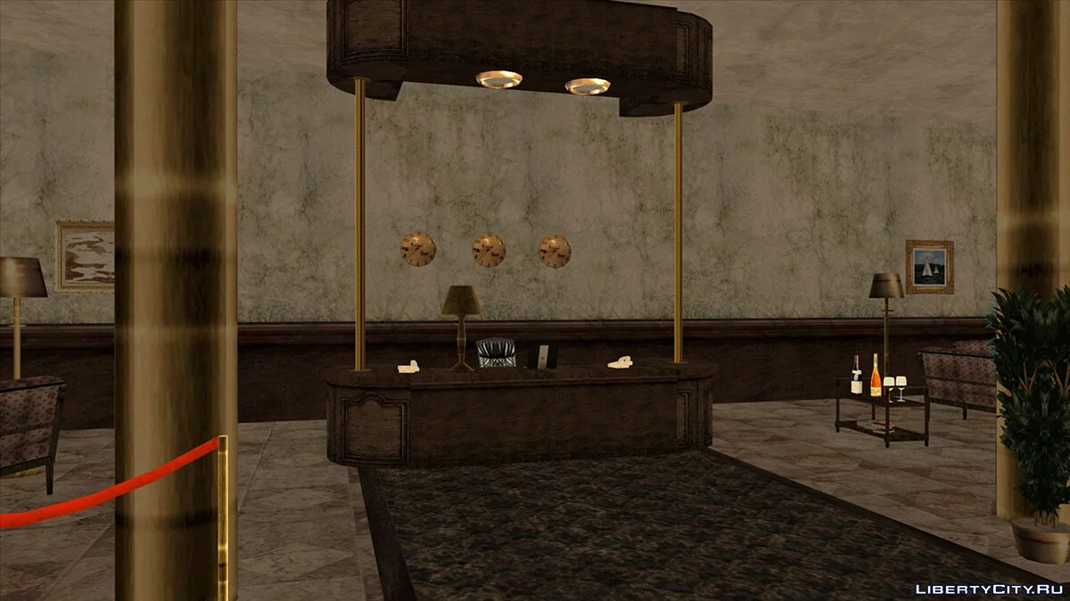 Mapeo del vestíbulo del hotel / GTA San Andreas