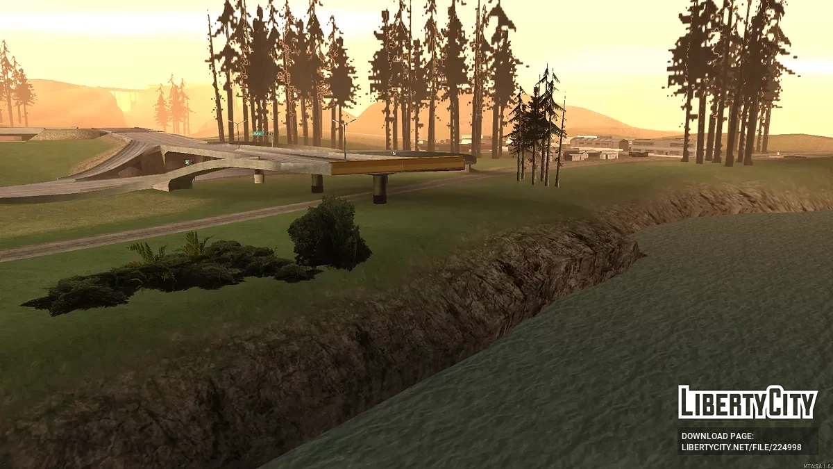 Cutted-out Las Venturas and San Fierro / GTA San Andreas