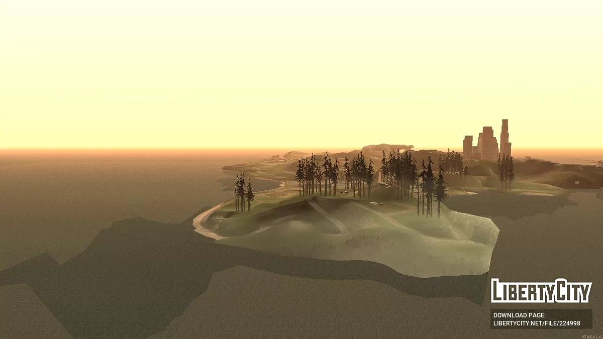 Cutted-out Las Venturas and San Fierro / GTA San Andreas