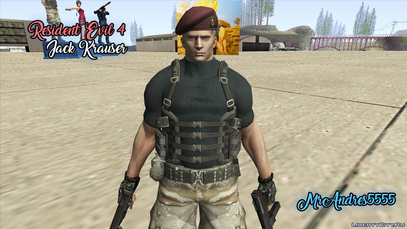 Jack Krauser Skin from Resident Evil for GTA San Andreas