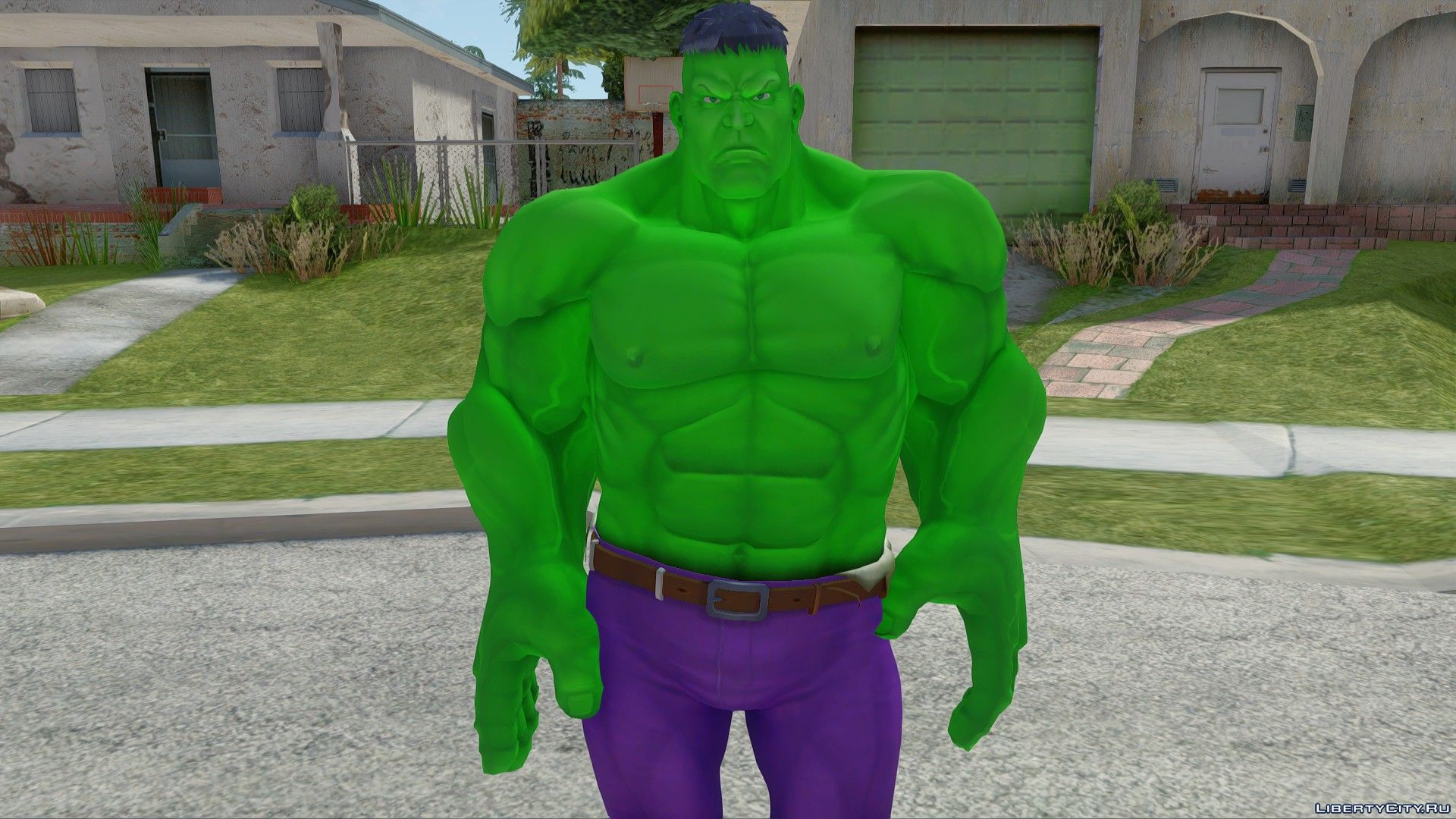 Гта мод на халка. GTA sa Халк. Сан андреас Skin Hulk. GTA San Andreas на Халка. Grand Theft auto San Andreas Hulk.