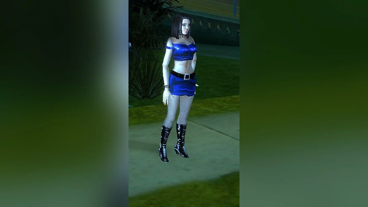 Girl In Blue Clothes / GTA San Andreas