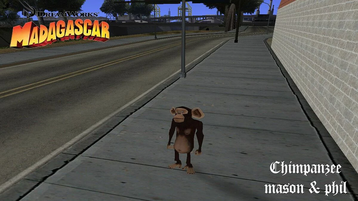 Chimpanzee (Madagascar) / GTA San Andreas