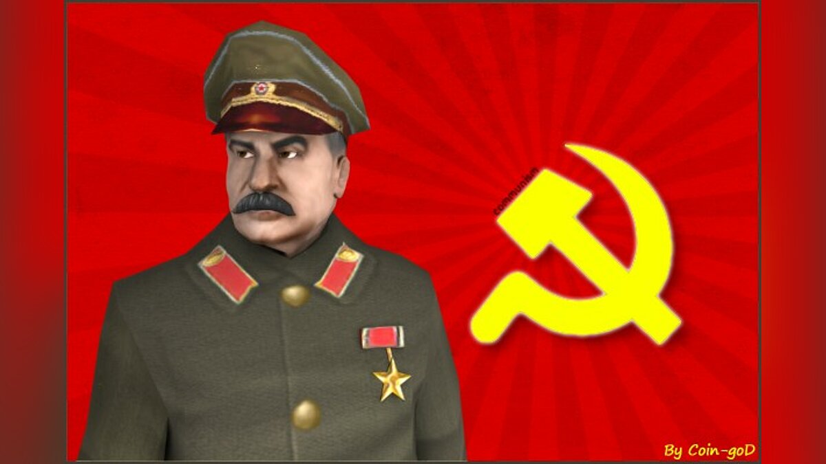 Waporwaze Joseph Stalin holding anime girl [1920x1080] : r/wallpaper