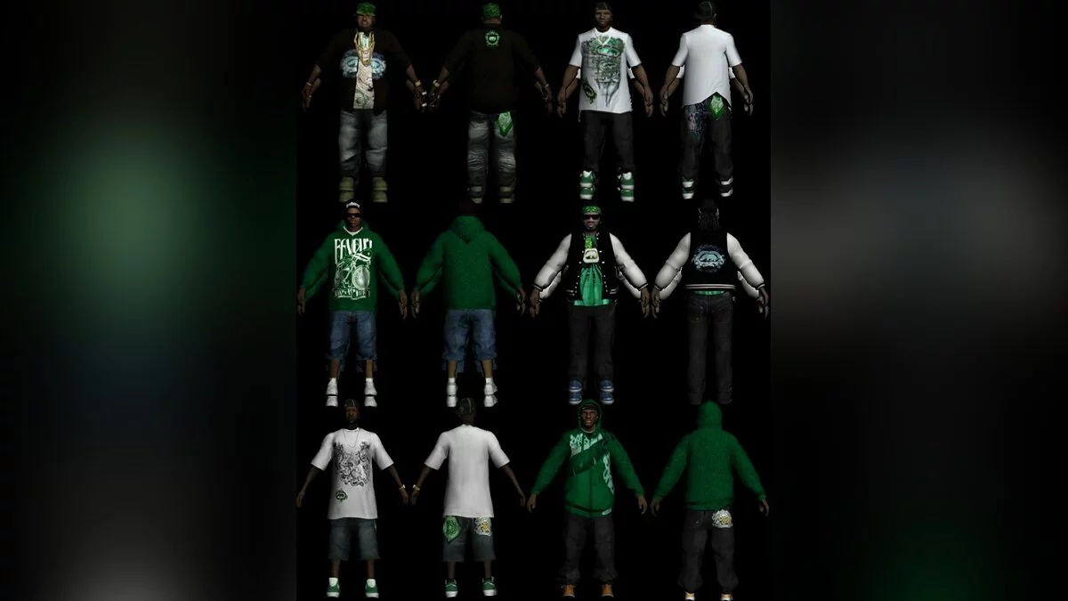 Ganton Boulevard Families v8.0 / GTA San Andreas