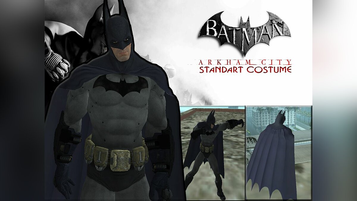 Download Batman Ac standard costume for GTA San Andreas