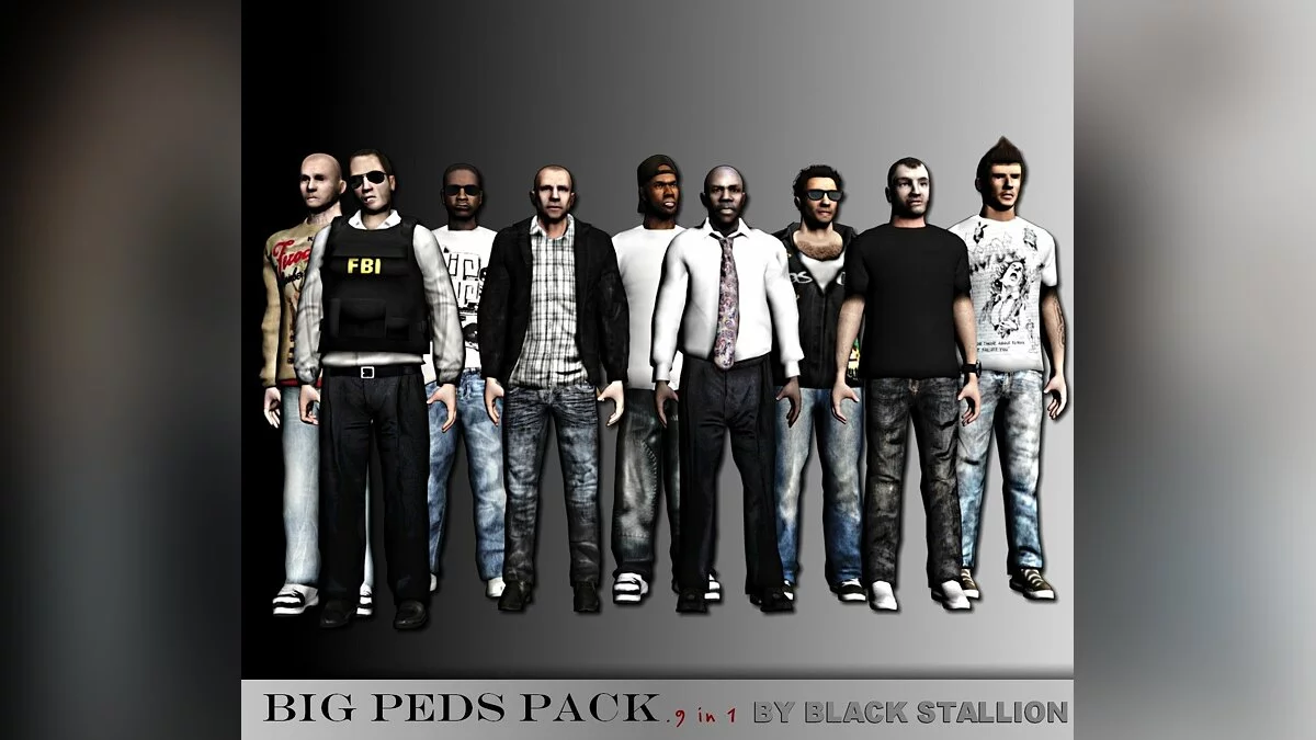 Large Pedestrian Pack / GTA San Andreas