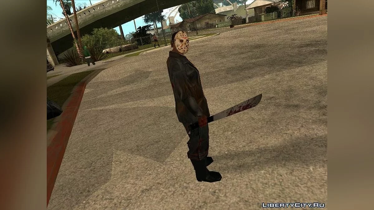 Jason Voorhees + Окровавленый мачете V1.0	  / جي تي إيه سان أندرياس