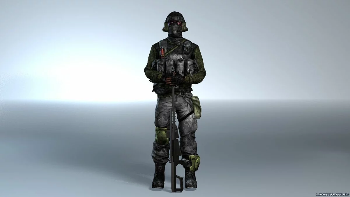 Снайпер из BF3 / GTA San Andreas