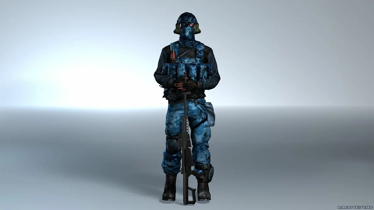 Снайпер из BF3 / GTA San Andreas