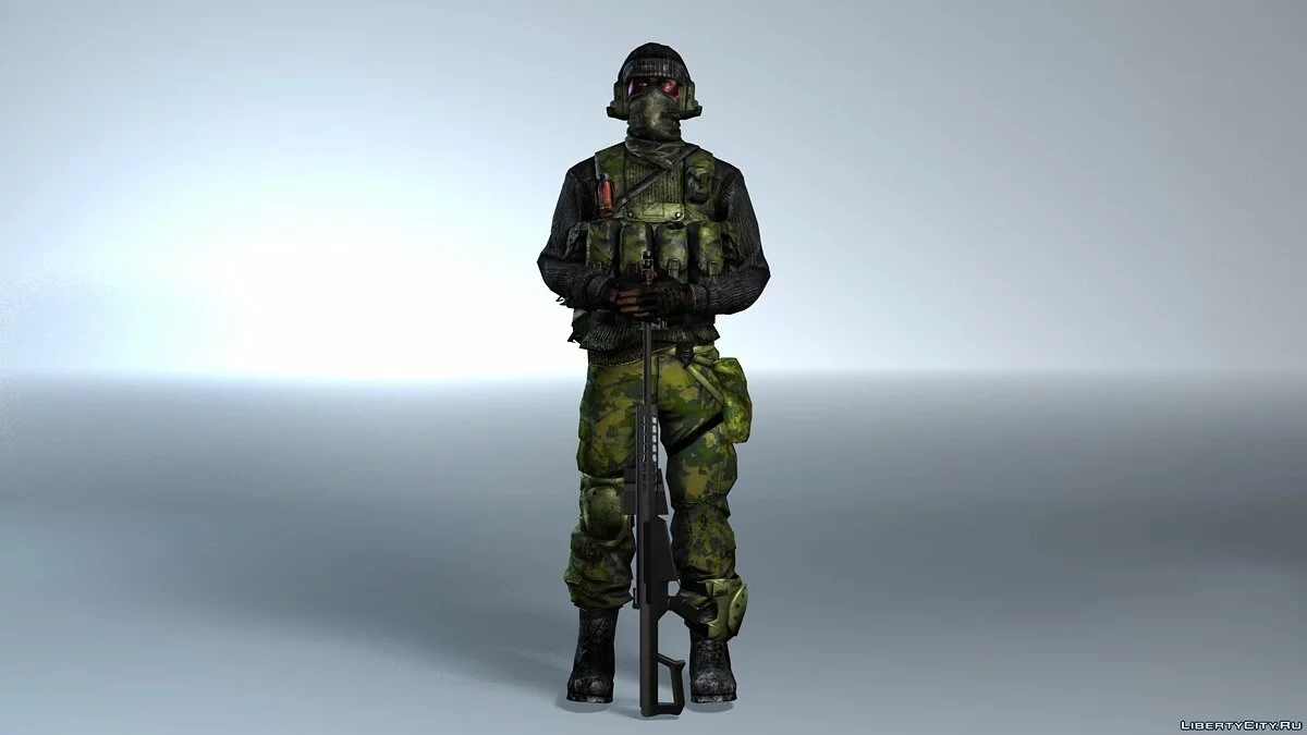 Снайпер из BF3 / GTA San Andreas