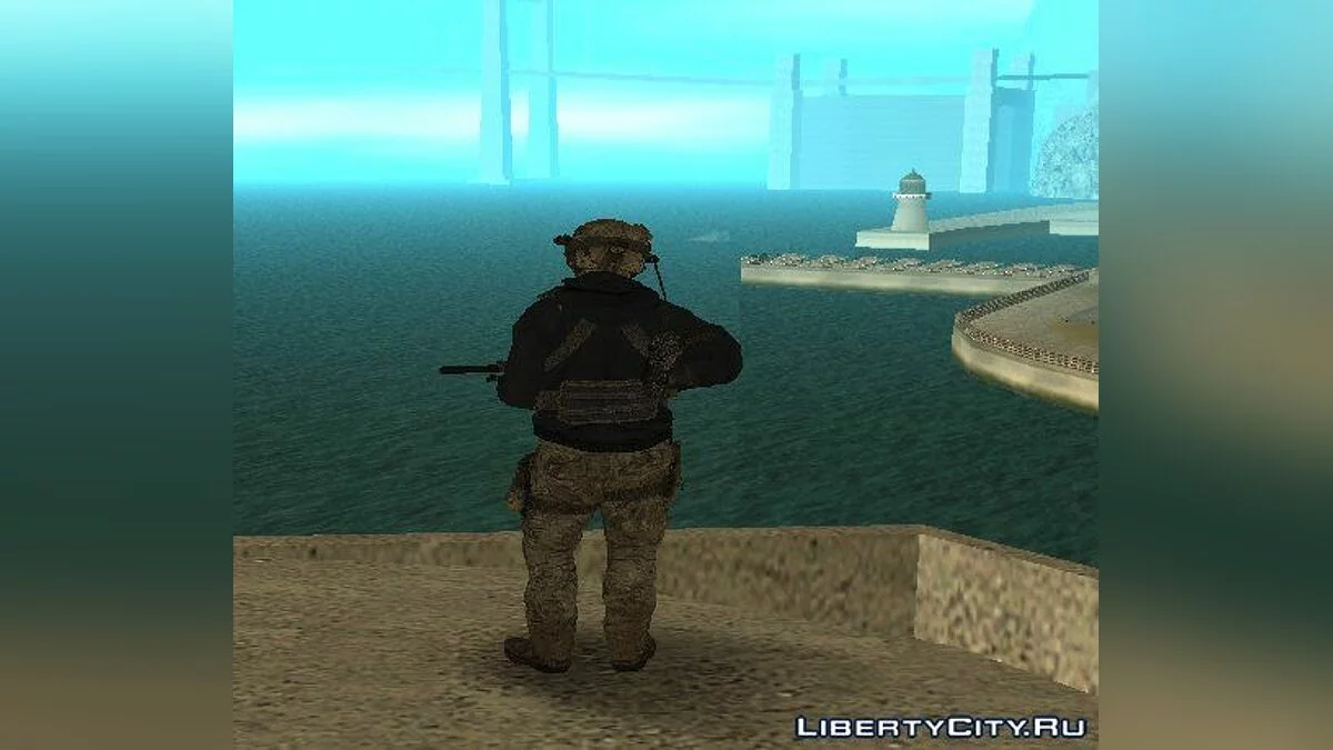Delta Fighter in Winter Gear from MW3 / GTA San Andreas
