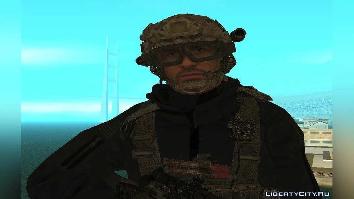 Delta Fighter in Winter Gear from MW3 / GTA San Andreas