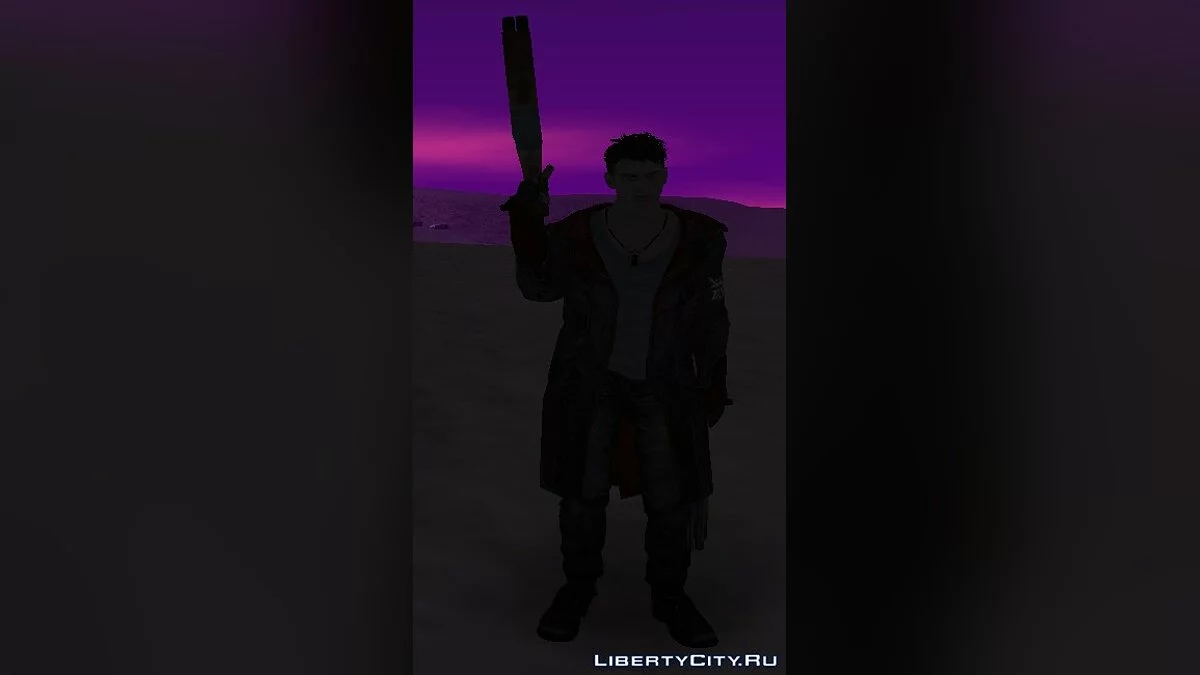 Dante from Devil May Cry / GTA San Andreas