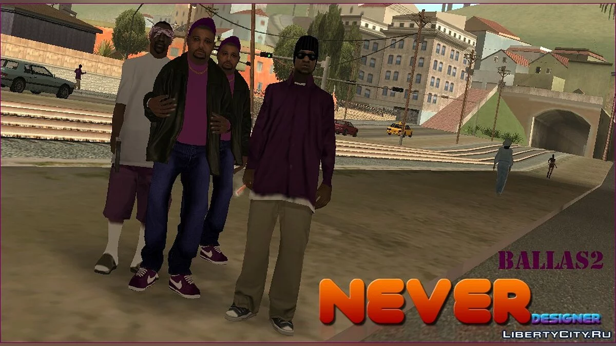 Банда Баллас (ballas2) / GTA San Andreas
