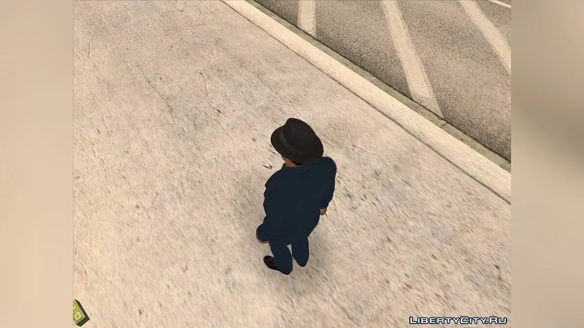 穿蓝色西装的《黑手党2》中的维托·斯卡莱塔 / GTA San Andreas