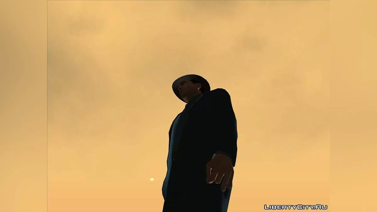 穿蓝色西装的《黑手党2》中的维托·斯卡莱塔 / GTA San Andreas