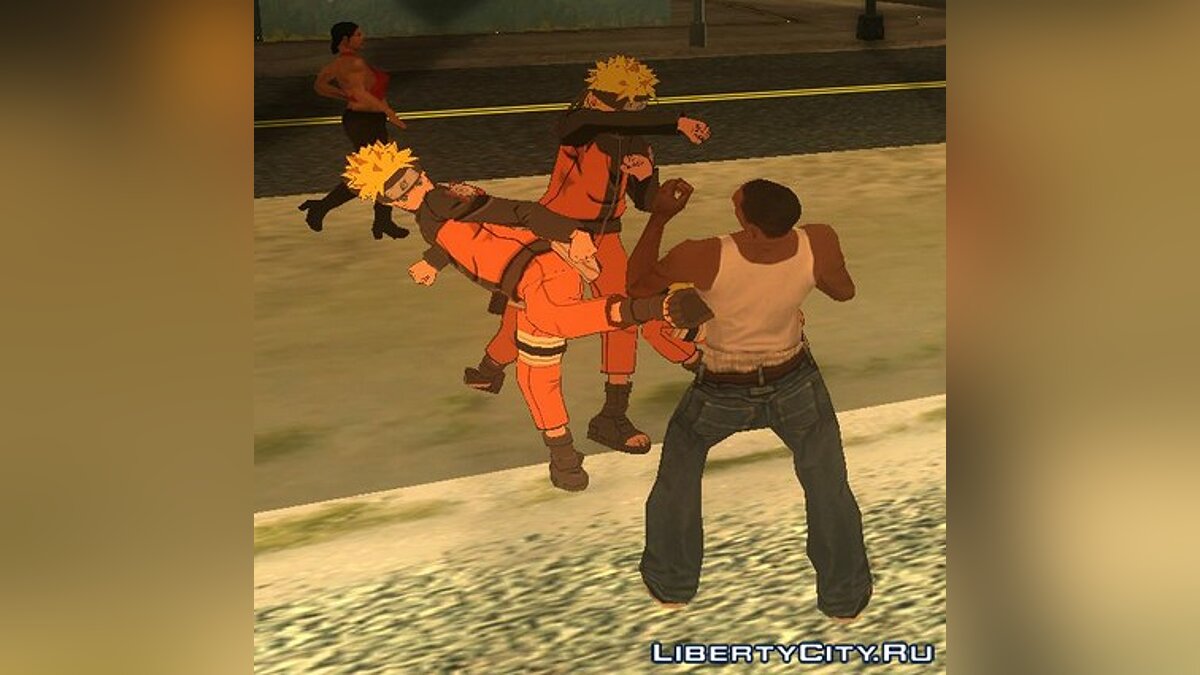 Files to replace naruto.dff in GTA San Andreas (5 files)