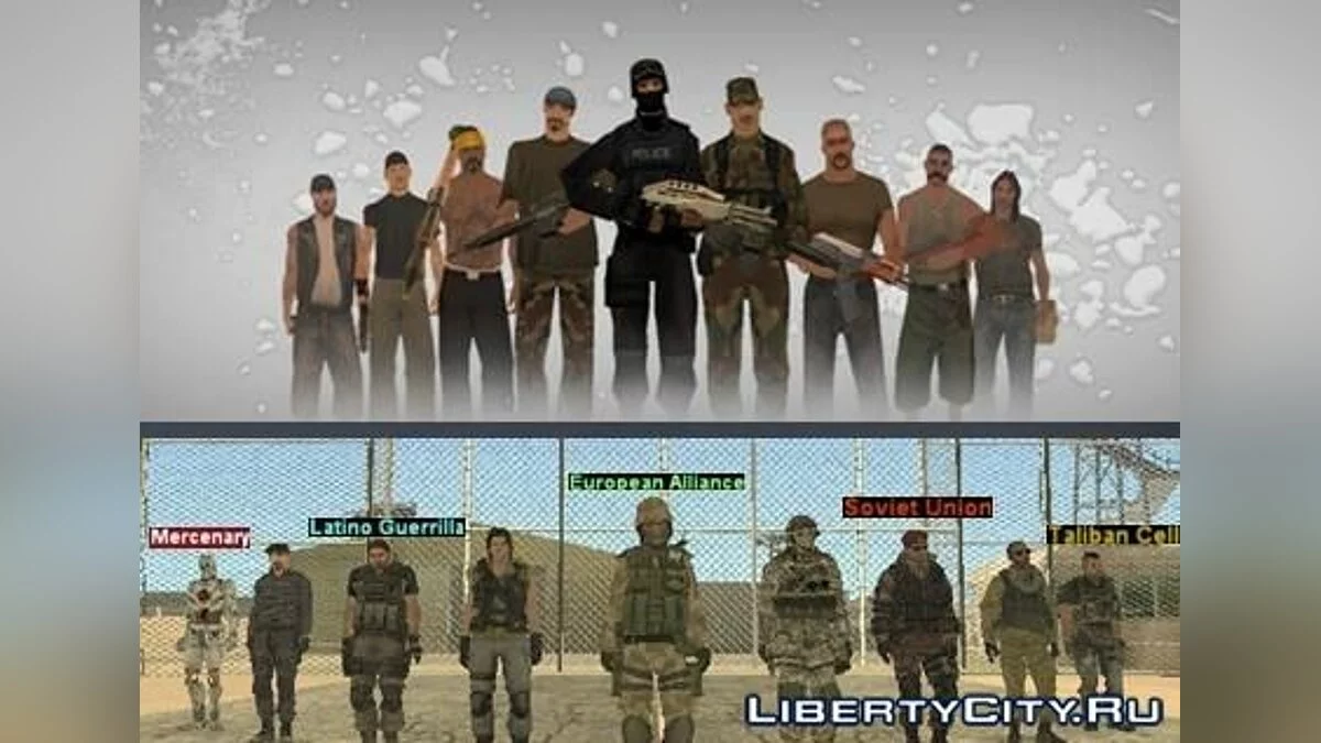 COD5 Resurrection Skins Pack / GTA San Andreas