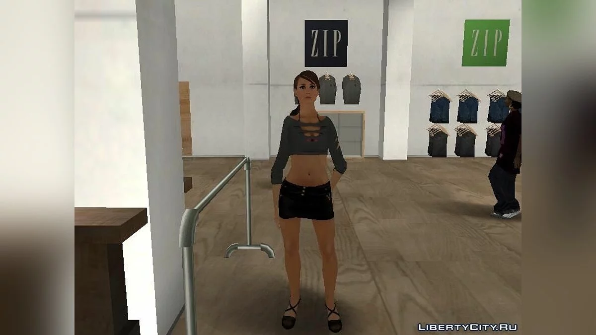 Fille de NFS en tenue de vendeuse / GTA San Andreas