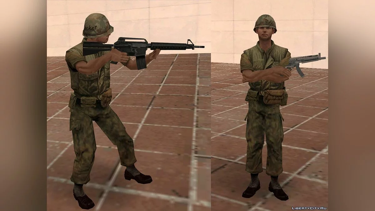 Морпех из ShellShock: Nam67 / GTA San Andreas