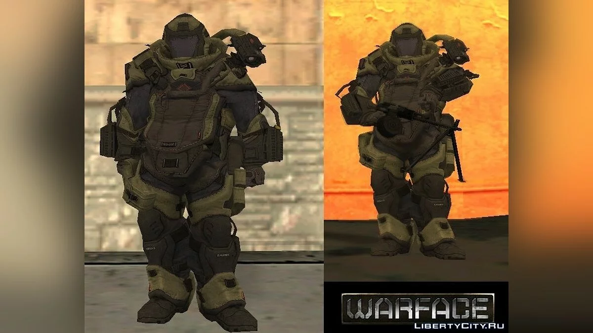 Juggernaut from WarFace / GTA San Andreas