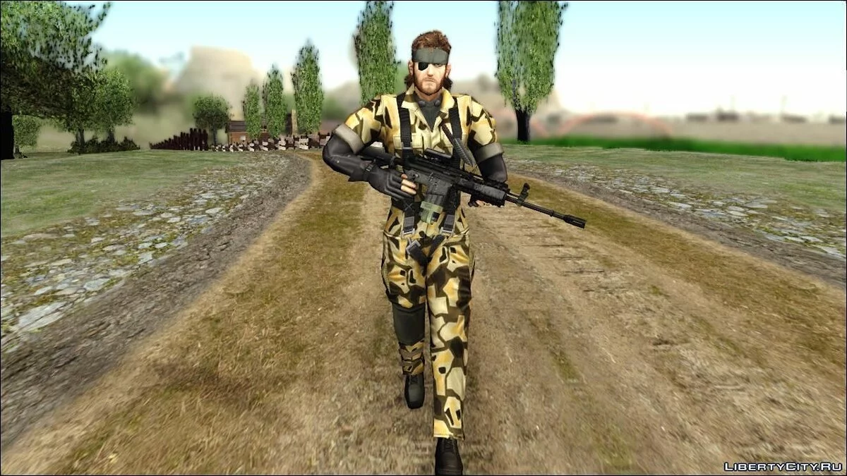 Metal Gear Solid 3 BIG BOSS Camo Pack / GTA San Andreas