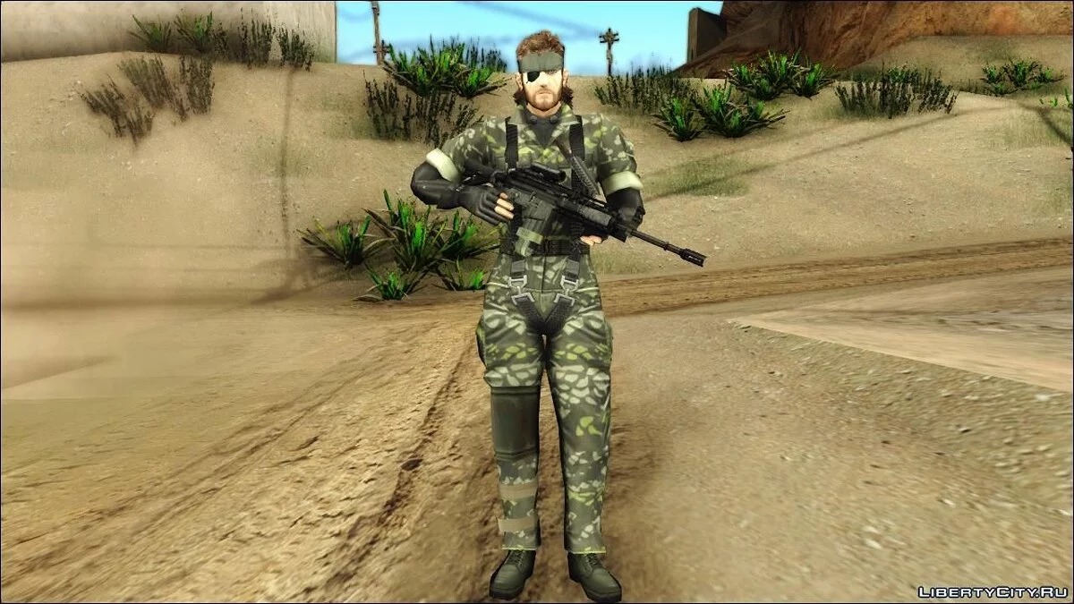 Metal Gear Solid 3 BIG BOSS Camo Pack / GTA San Andreas