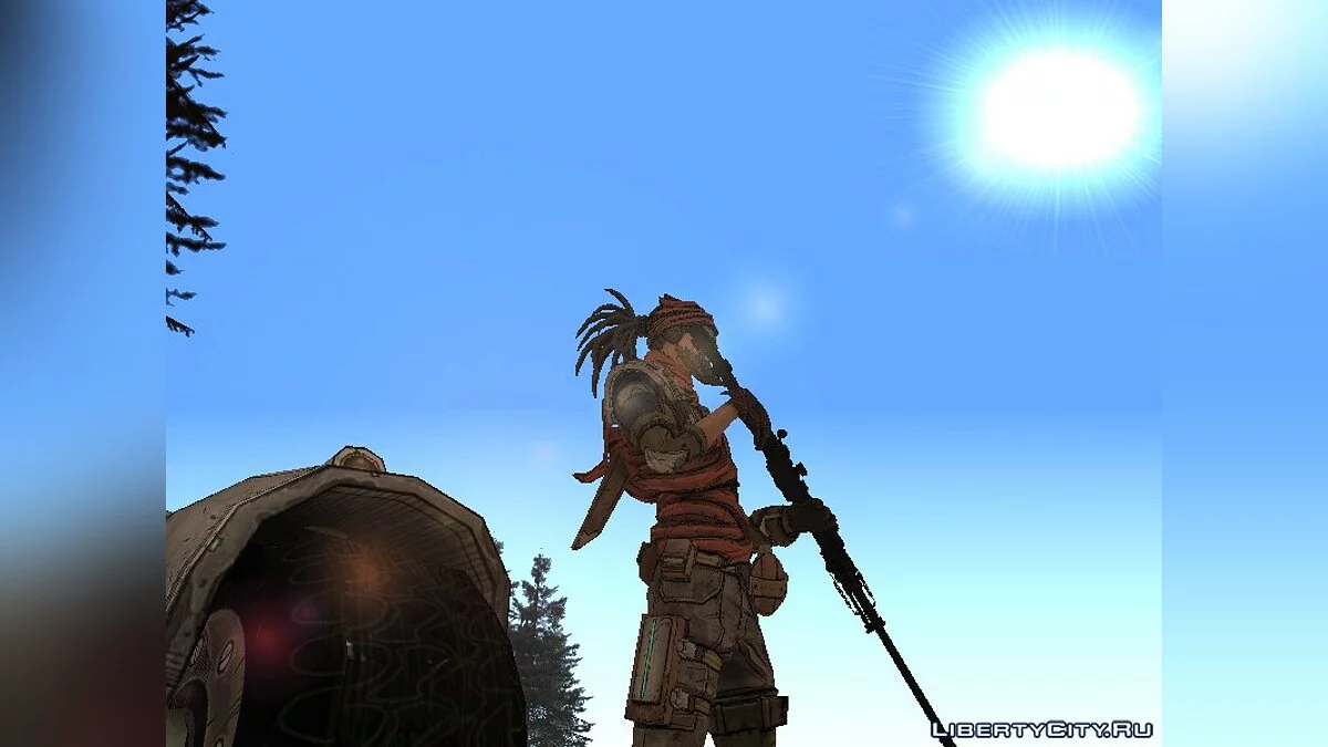 Mordecai from Borderlands 2 / GTA San Andreas