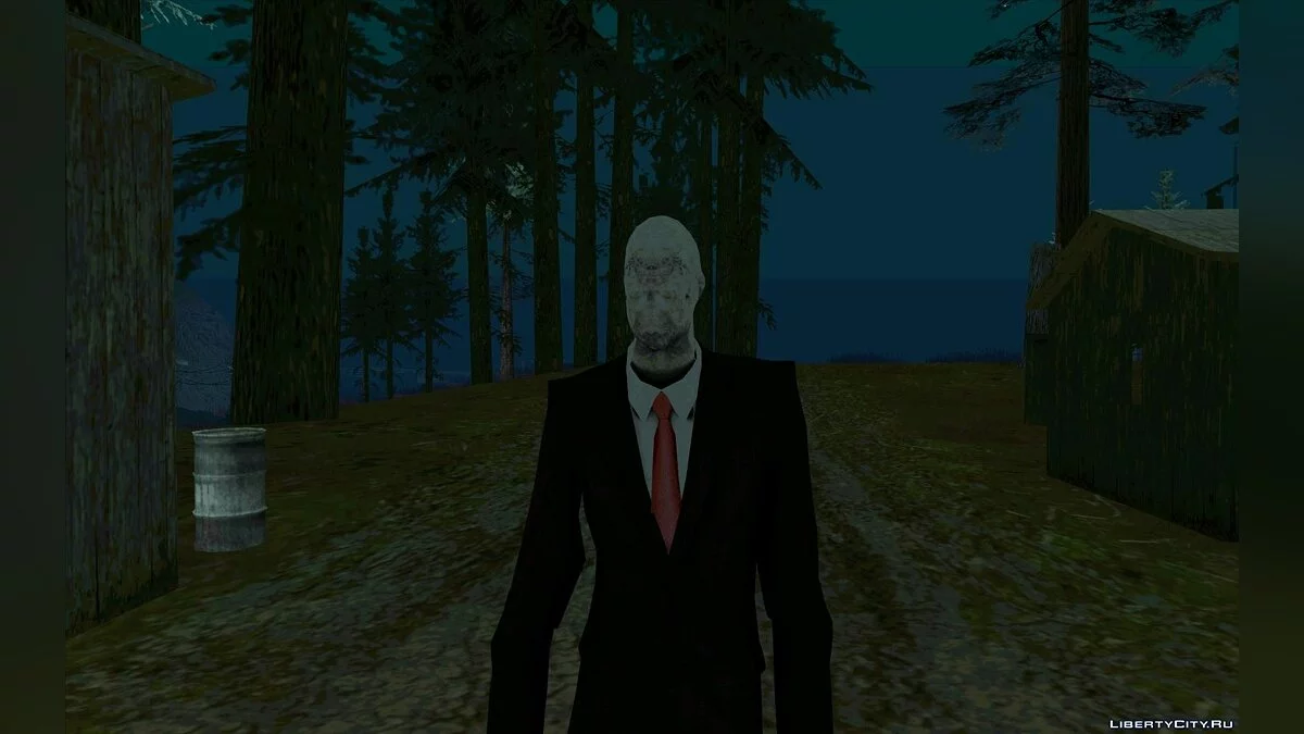 Slender from Slender Man The Arrival / GTA San Andreas