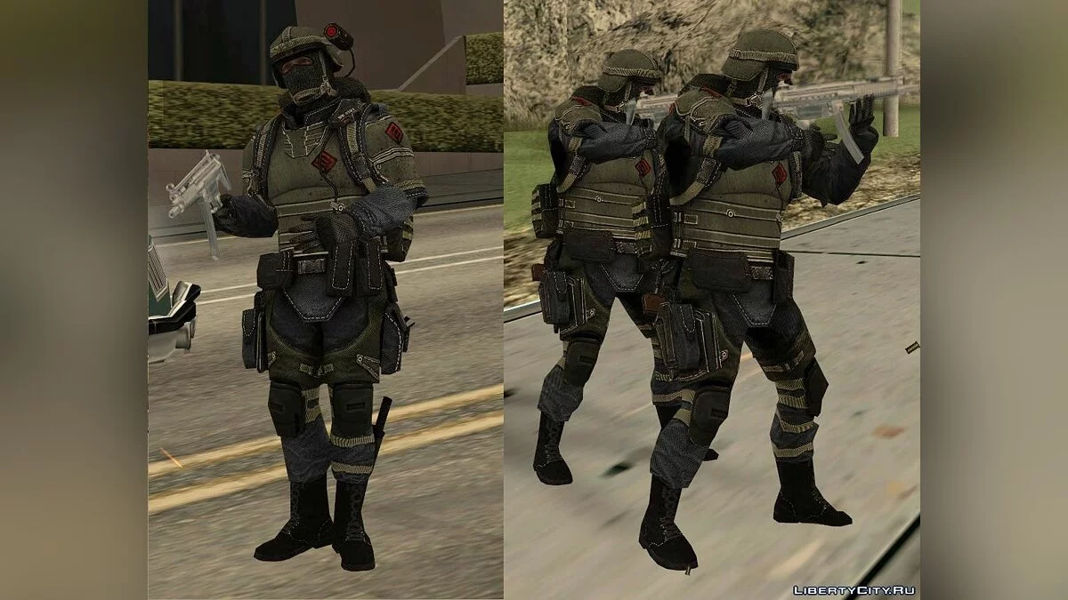 Blackwood PMC Assault Trooper (PvE), conversion from Warface / GTA San Andreas