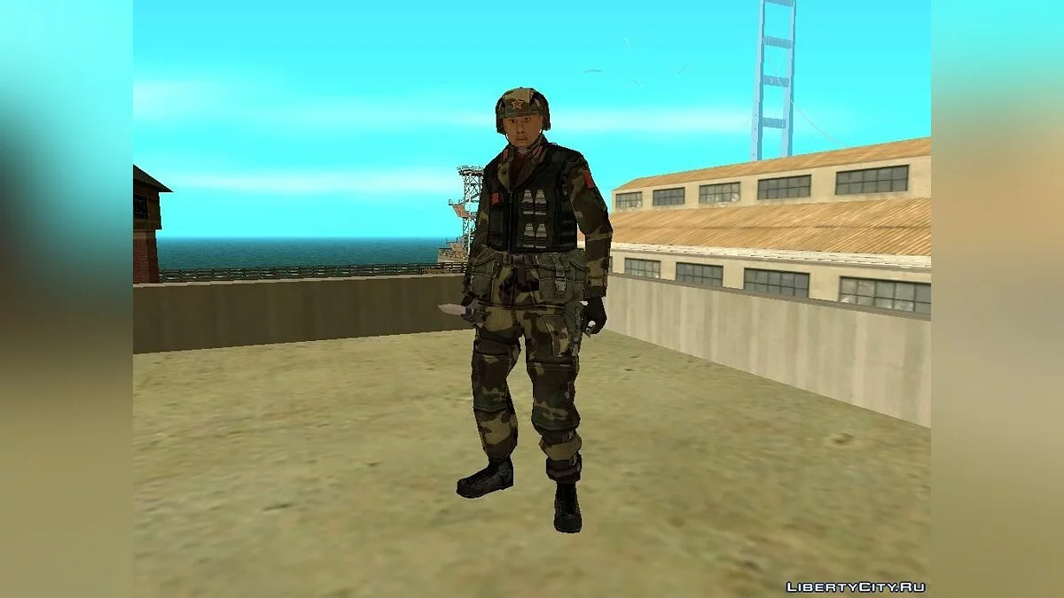Штурмовик команды НОАК из Battlefileld 2 / GTA San Andreas
