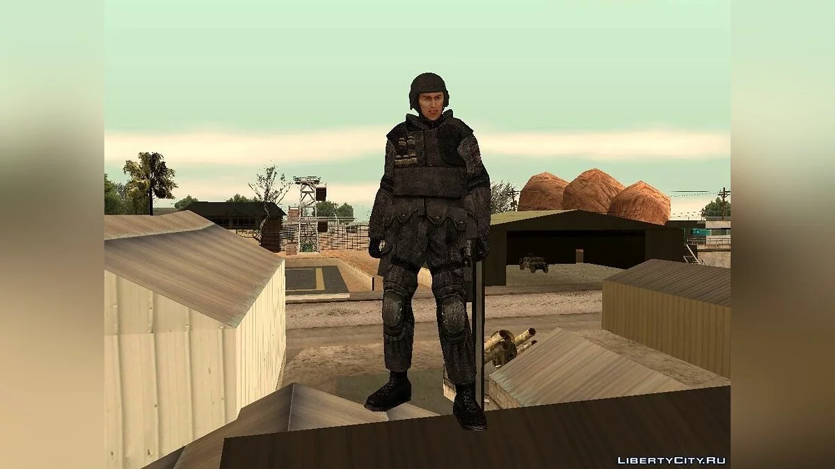 Штурмовик команды S.A.S из Battlefield 2: Special Forces / GTA San Andreas