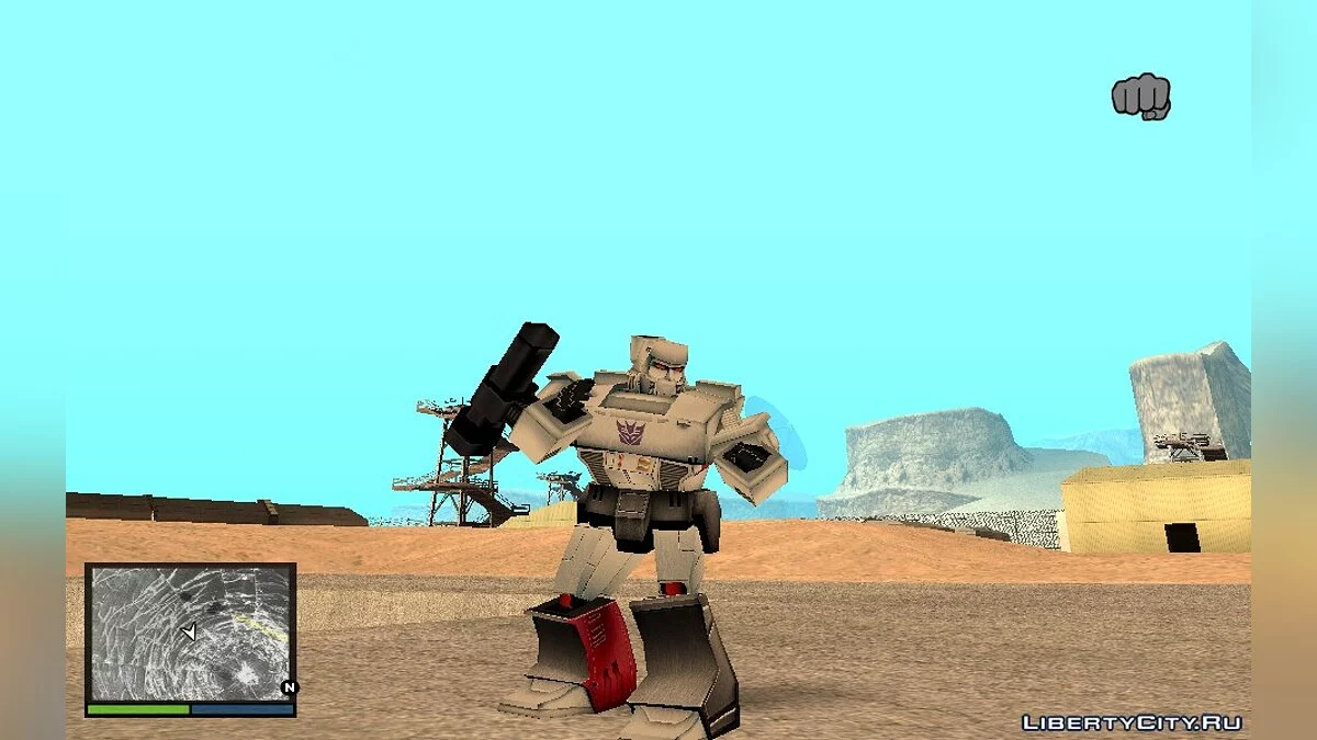 Megatron de la serie animada Transformers: G1 / GTA San Andreas