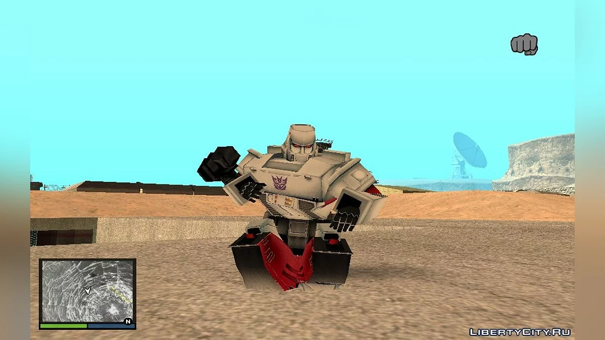 Megatron de la serie animada Transformers: G1 / GTA San Andreas