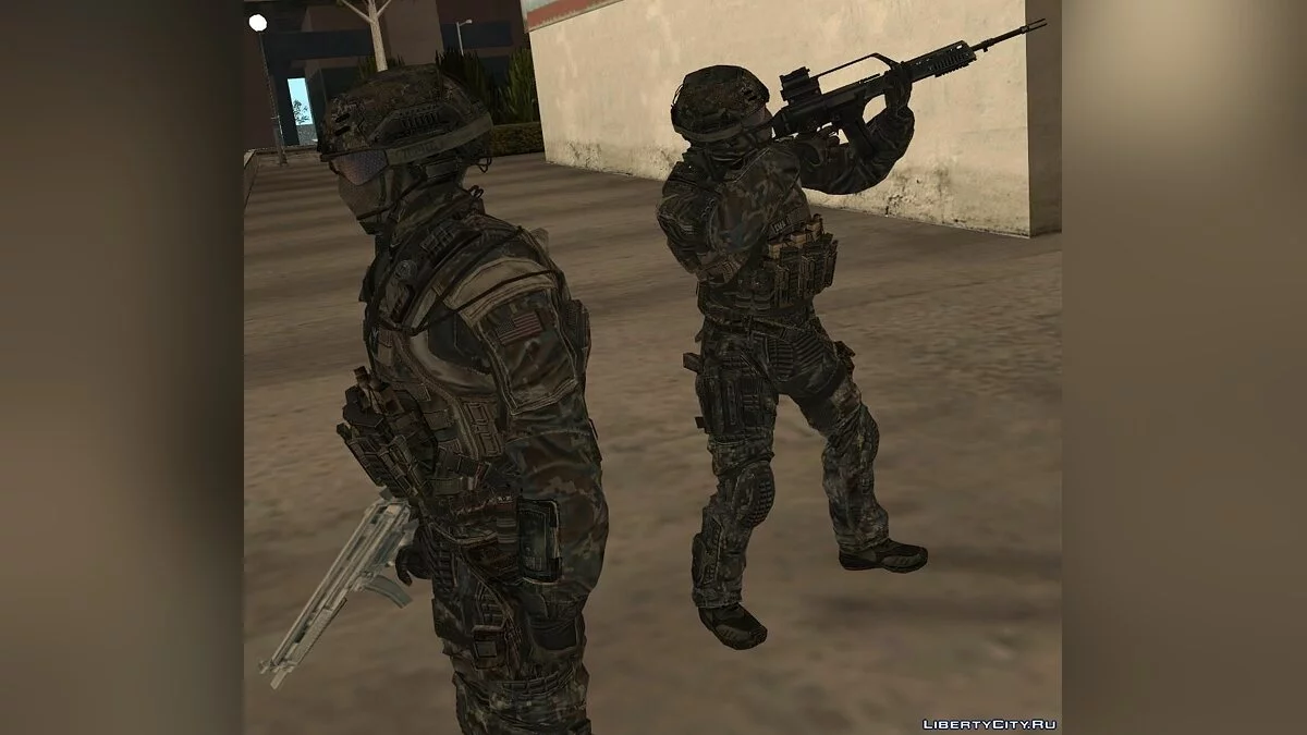Автоматчик SEAL (мп), конверт з COD:BO2 / GTA San Andreas