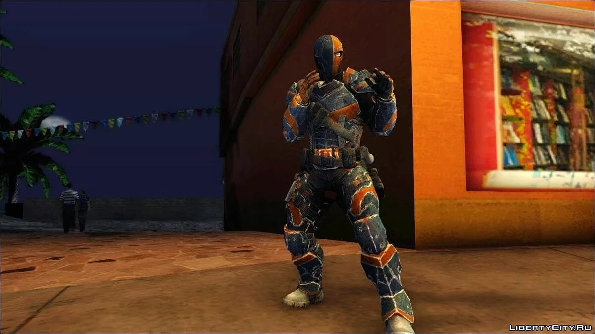 Deathstroke from Batman: Arkham Origins / GTA San Andreas
