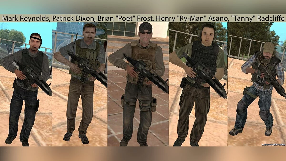 ION-Sicherheitsfirma, Konvertierung aus ArmA II: PMC / GTA San Andreas