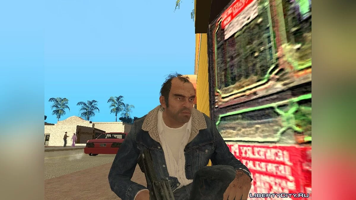 [GTA V] Trevor mit blauer Jeansjacke / GTA San Andreas
