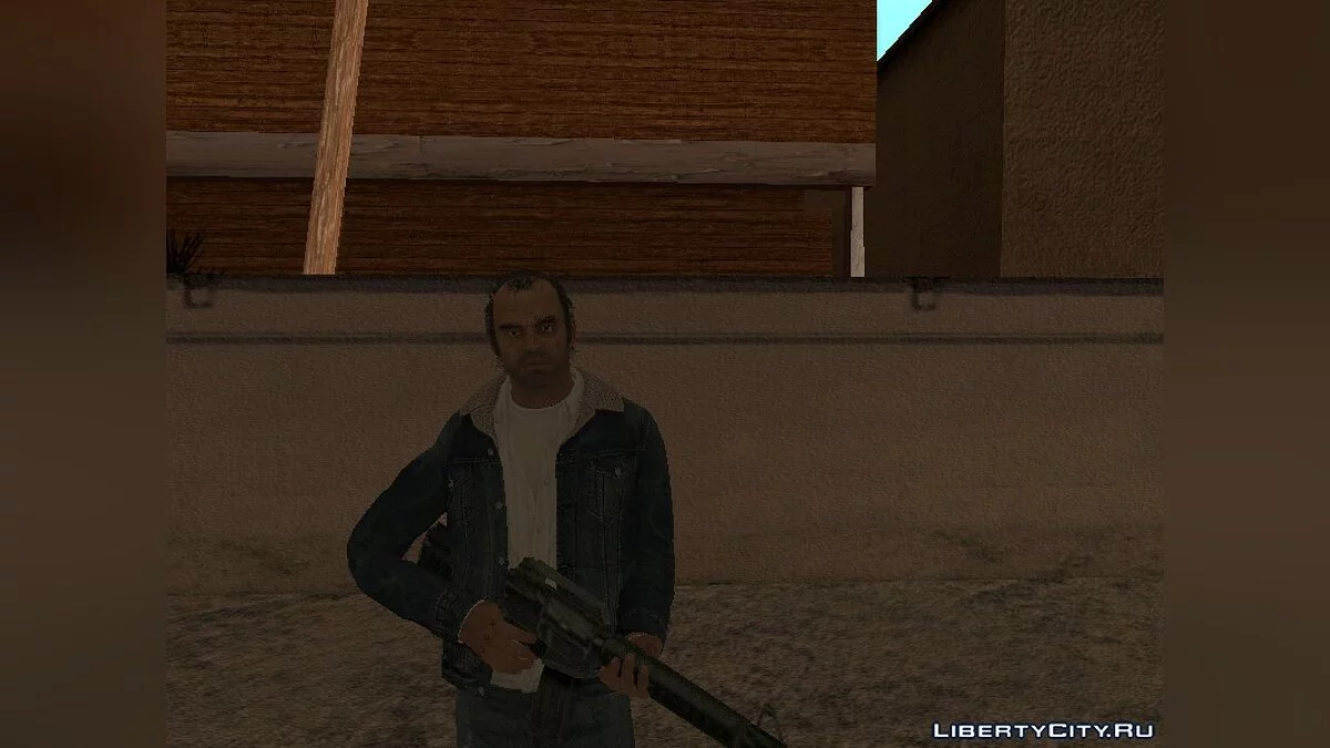 [GTA V] Trevor mit blauer Jeansjacke / GTA San Andreas
