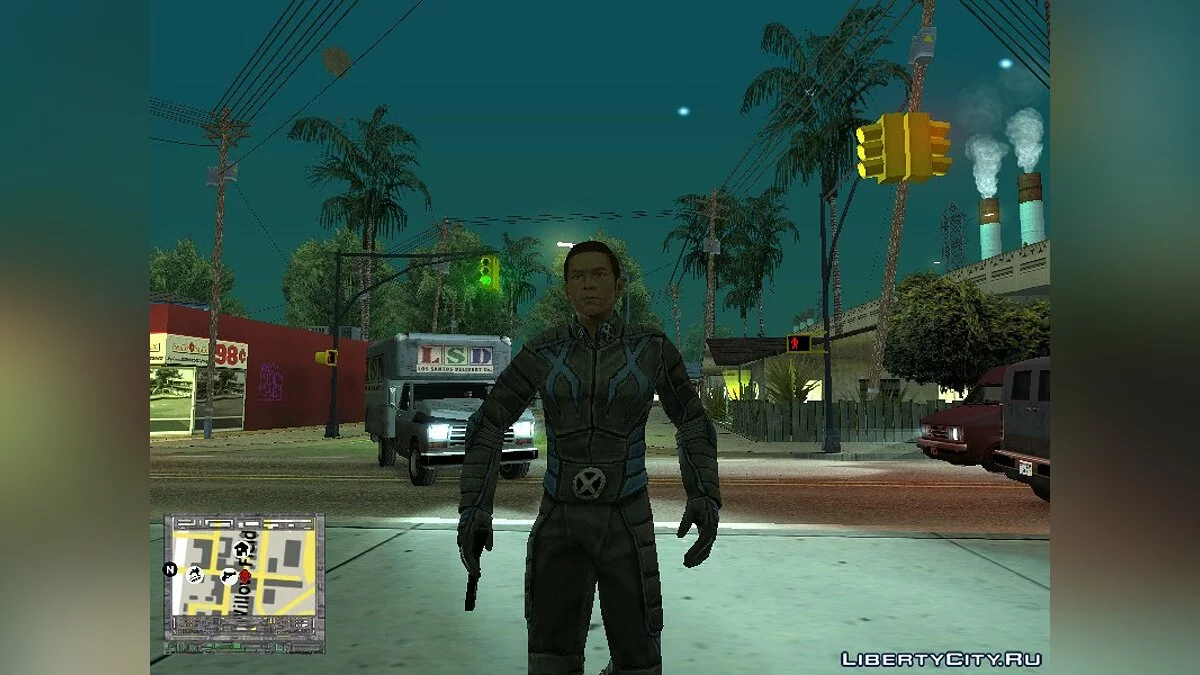 Iceman from X-Men The Official Game / GTA San Andreas
