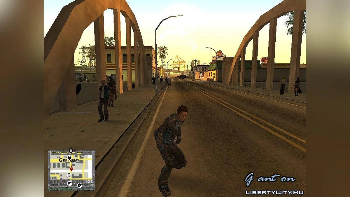 Iceman from X-Men The Official Game / GTA San Andreas