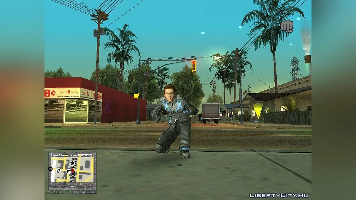 Iceman from X-Men The Official Game / GTA San Andreas